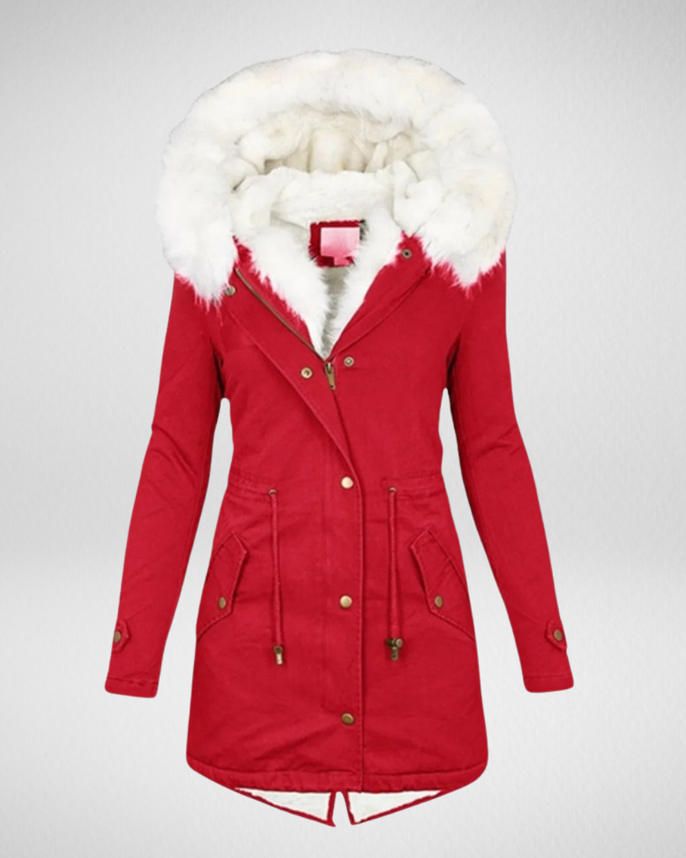 Damska Parka Zimowa z Futrzanym Kapturem – Ciepło i Elegancja
