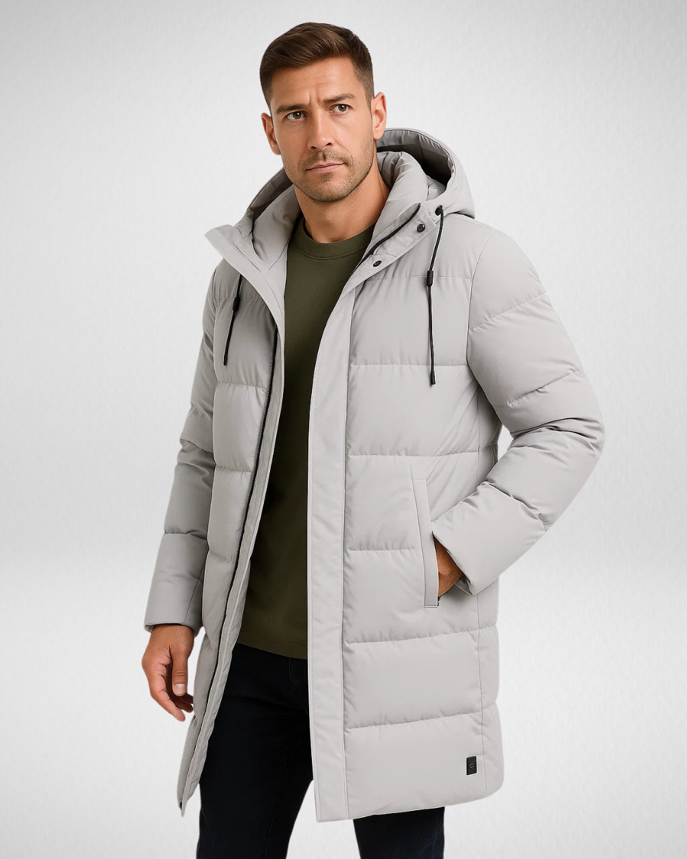 Męska Wodoodporna Kurtka Puchowa – Zimowa Ochrona