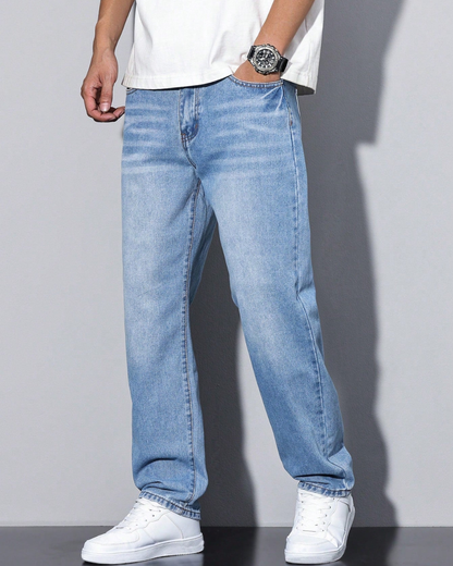 Męskie luźne jeansy – komfort na co dzień