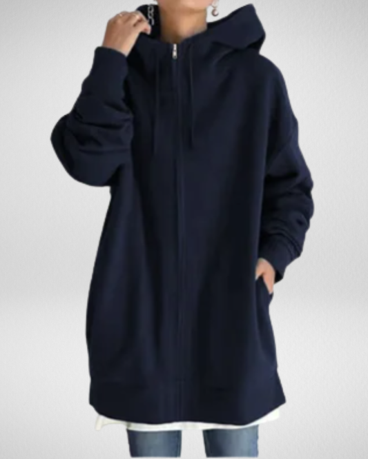 Damska Bluza z Kapturem na Zamek – Wygoda na Chłodne Dni