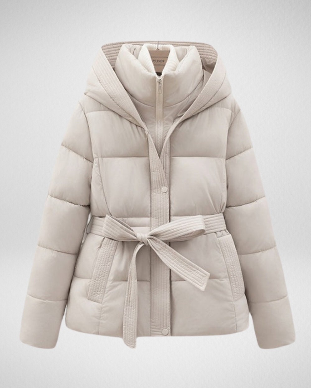 Damska Pikowana Kurtka Zimowa z Paskiem – Ciepło i Lekkość na Co Dzień