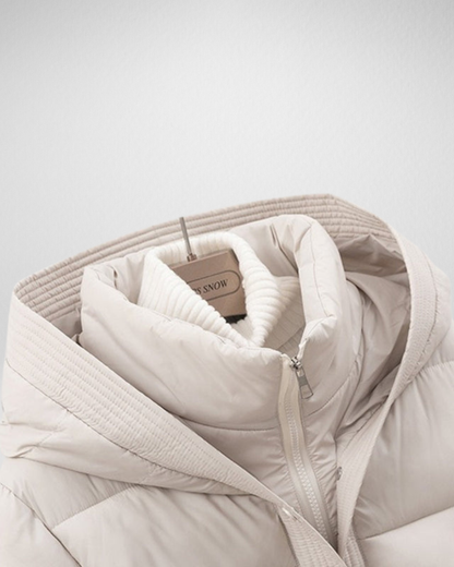 Damska Pikowana Kurtka Zimowa z Paskiem – Ciepło i Lekkość na Co Dzień