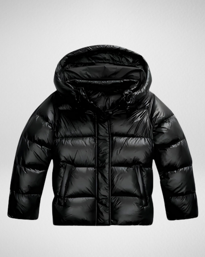 Damska Błyszcząca Kurtka Puchowa – Nowoczesny Look na Zimne Dni