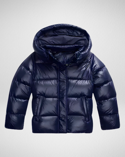 Damska Błyszcząca Kurtka Puchowa – Nowoczesny Look na Zimne Dni